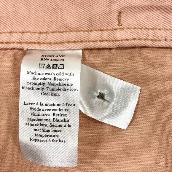 Everlane Corduroy Oversized Shirt Jacket Womens XXS Blush Pink Button Front Soft - Picture 9 of 10